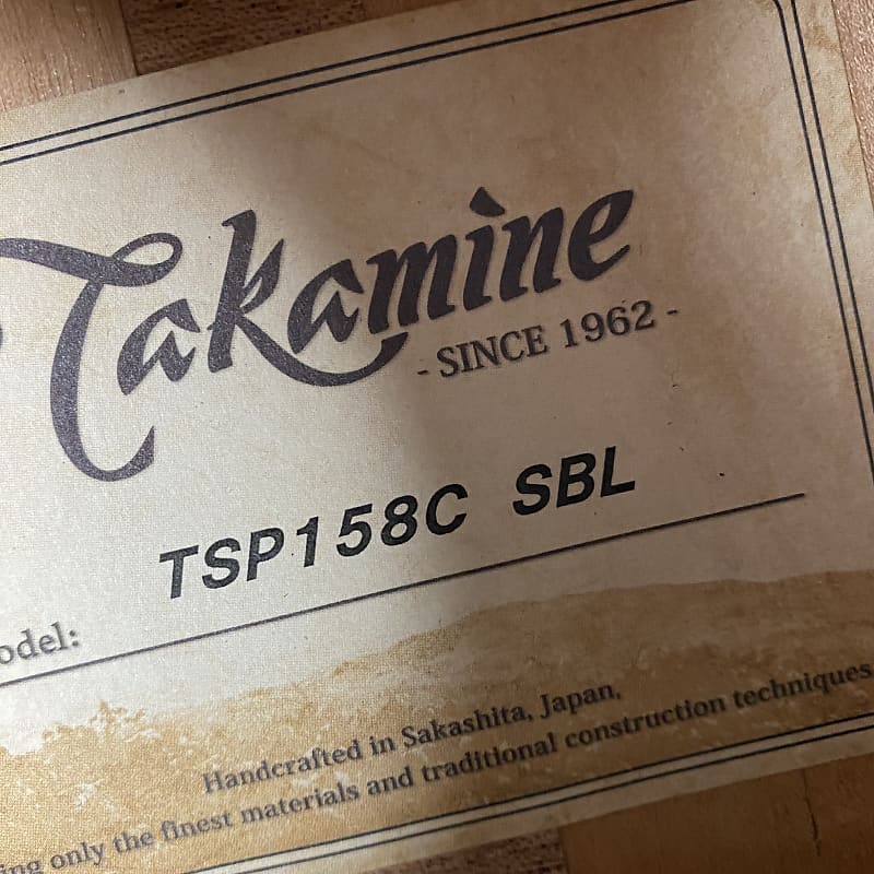 Takamine TSP158C SBL 2022 See-Thru Black