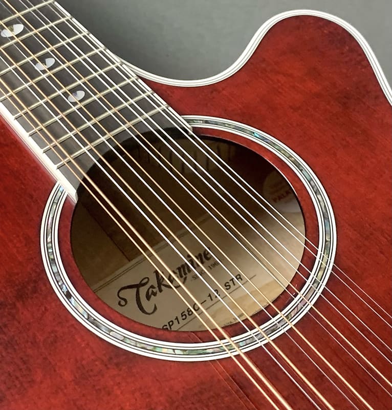 Takamine TSP158C-12 STR -  See-Thru Red