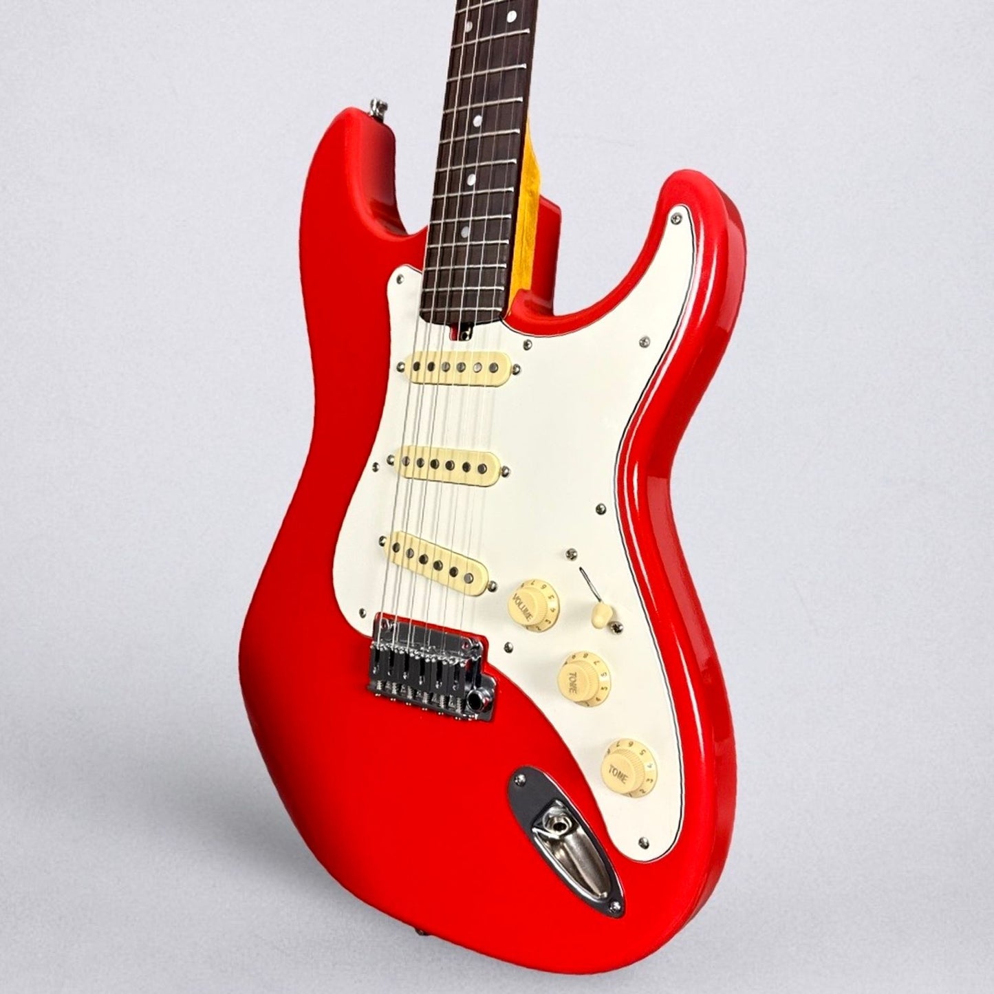 Morgan Electrics Standard Double Cut Pro 2025 - Fiesta Red