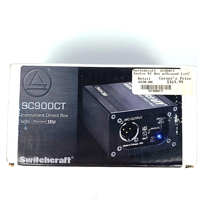 Switchcraft SC900CT - Instrument DI Box w/ Ground Lift