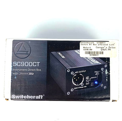 Switchcraft SC900CT - Instrument DI Box w/ Ground Lift