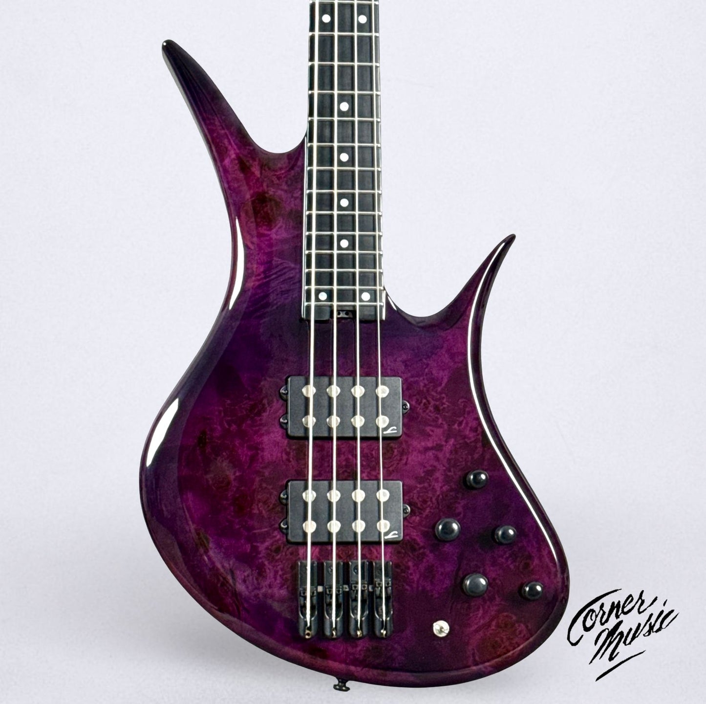 Legator HB4SS Helio 4-String Super Shred 2026 - Magenta Burl