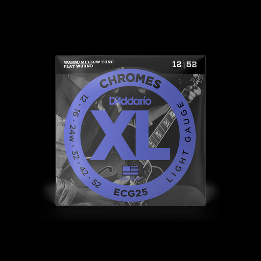 D'Addario ECG25 XL Chromes Electric Guitar Strings - Light
