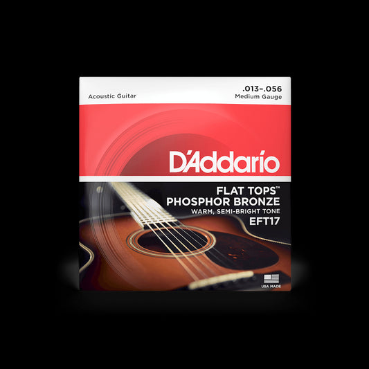 D'Addario EFT17 Flat Tops Acoustic Guitar Strings - Medium