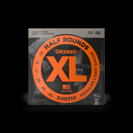 D'Addario EHR310 Half Rounds Electric Guitar Strings - Light