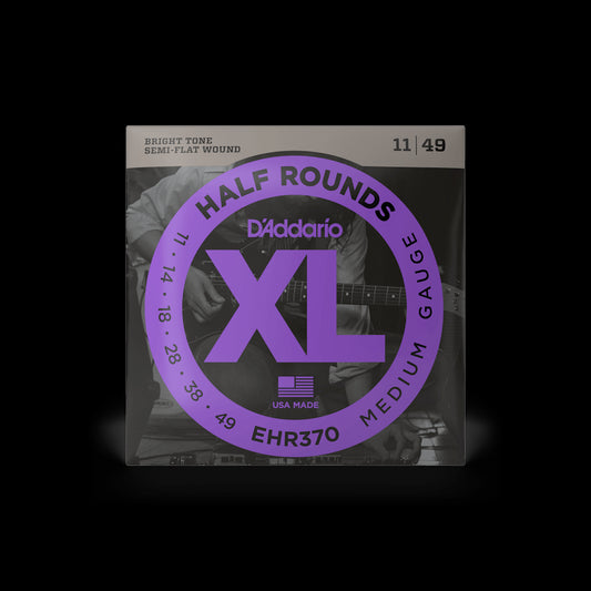 D'Addario EHR370 Half Rounds Electric Guitar Strings - Medium