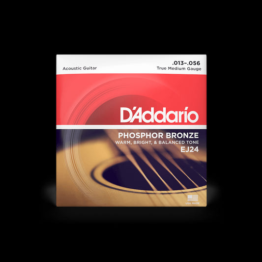 D'Addario EJ24 Phosphor Bronze Acoustic Guitar Strings - True Medium