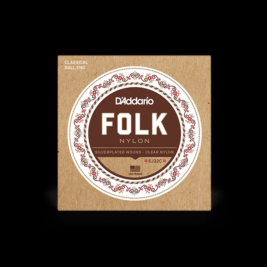 D'Addario EJ32-C Ball-End Clear Classical Guitar Strings - Normal Tension