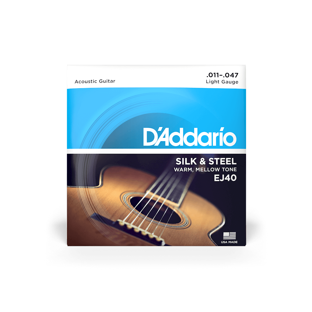 D'Addario Silk & Steel Acoustic Guitar Strings