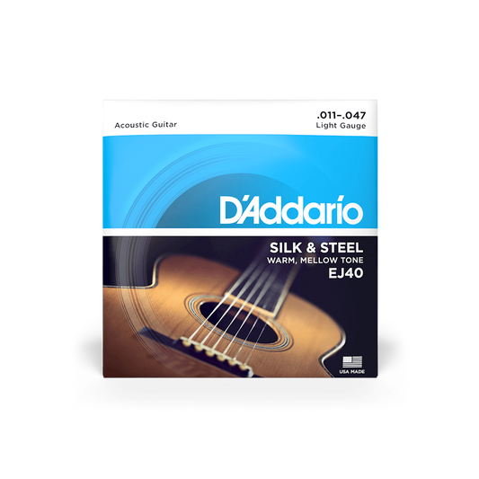 D'Addario Silk & Steel Acoustic Guitar Strings