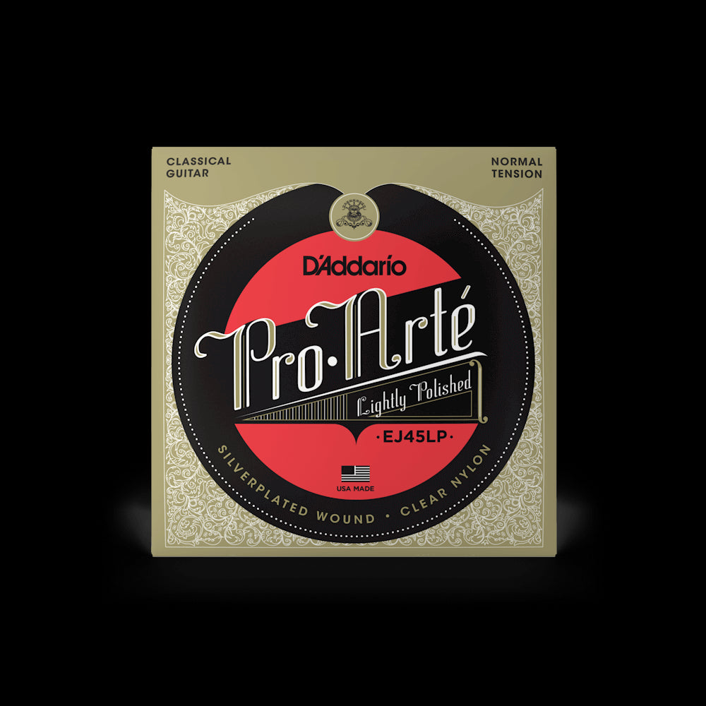 D'Addario EJ45LP Pro Arte' Nylon Lightly Polish Classical Guitar Strings - Normal Tension