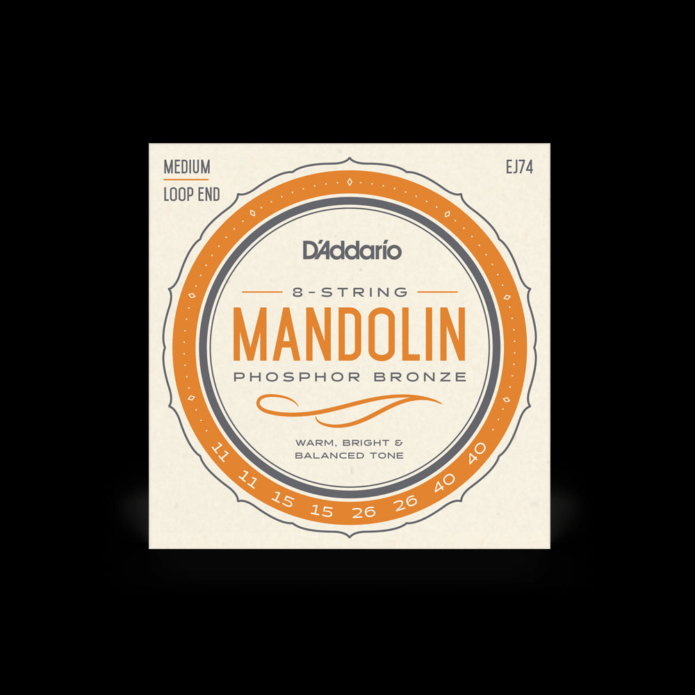 D'Addario EJ74 Phsophor Bronze Mandolin Strings - Medium