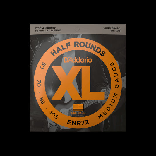 D'Addario ENR72 XL Half Rounds LS Electric Bass Strings - Medium