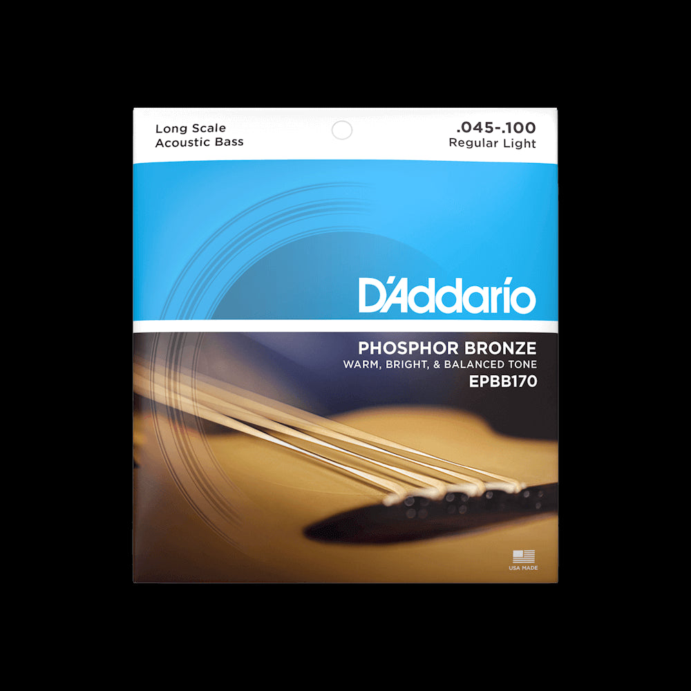 D'Addario EPBB170 Phosphor Bronze LS Acoustic Bass Strings - Light