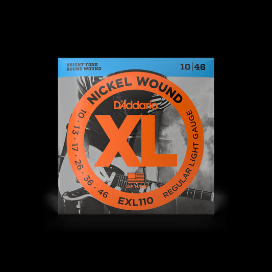 D'Addario EXL110 XL Nickel Wound Electric Guitar Strings - Light