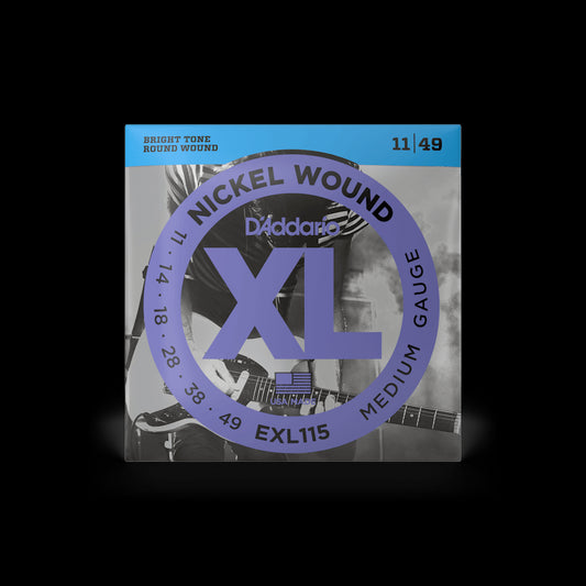 D'Addario EXL115 XL Nickel Wound Electric Guitar Strings - Medium
