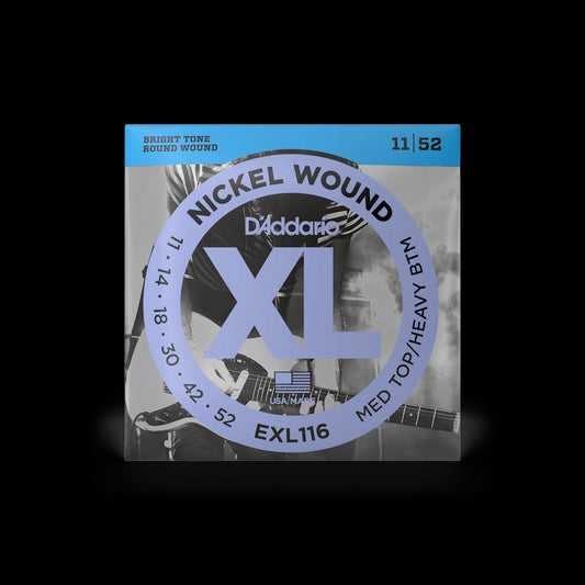 D'Addario EXL116 XL Nickel Wound Electric Guitar Strings - Medium Top/Heavy Bottom