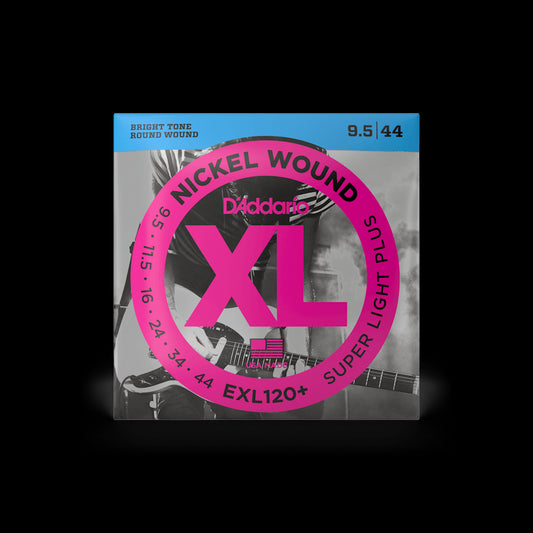 D'Addario EXL120+ XL NIckel Wound Electric Guitar Strings - Super Light Plus