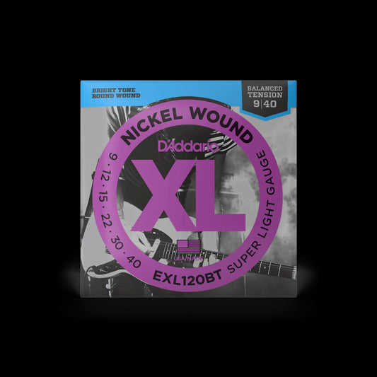 D'Addario EXL120BT XL NIckel Wound Balanced Tension Electric Guitar Strings - Super Light