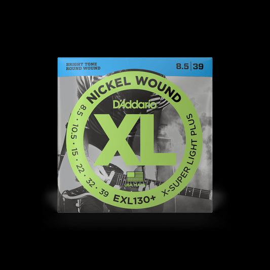 D'Addario EXL130+ XL Nickel Wound Electric Guitar Strings - Extra Super Light Plus