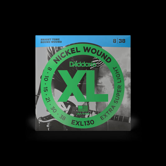 D'Addario EXL130 XL Nickel Wound Electric Guitar Strings - Extra Super Light