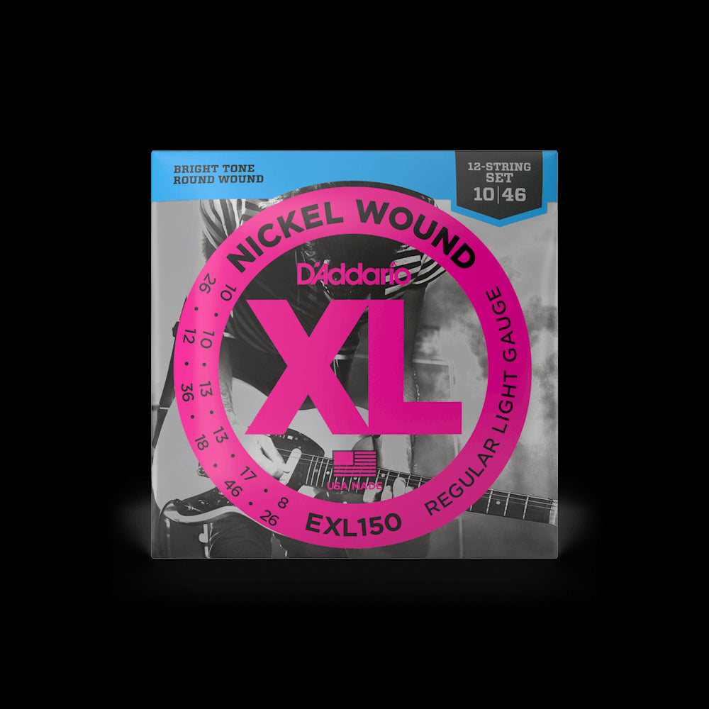 D'Addario EXL150 XL Nickel Wound 12-String Electric Guitar Strings - Light