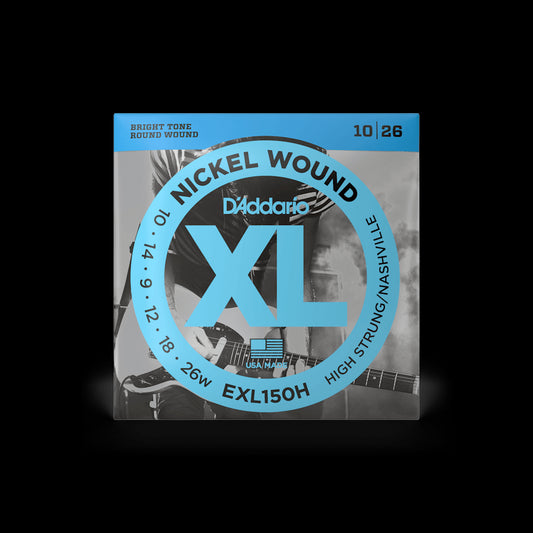 D'Addario EXL150H XL Nickel Wound 12-String Electric Guitar Strings - High-Strung/Nashville Tuning