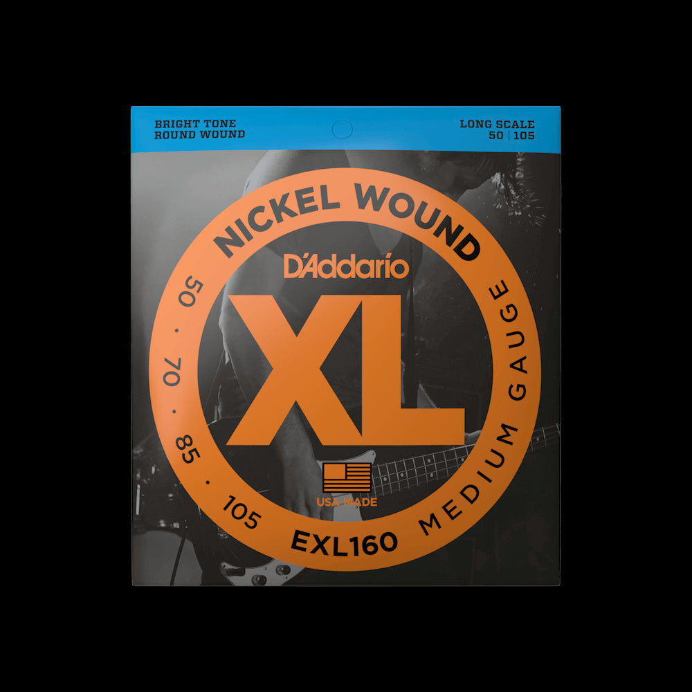 D'Addario EXL160 XL Nickel Wound LS Bass Strings - Medium