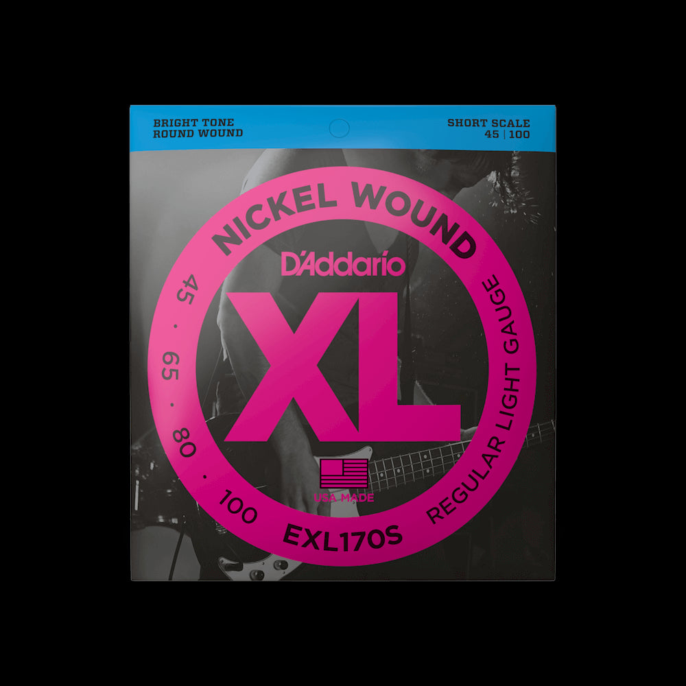 D'Addario EXL170S XL Nickel Wound SS Bass Strings - Light