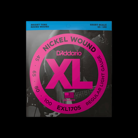 D'Addario EXL170S XL Nickel Wound SS Bass Strings - Light