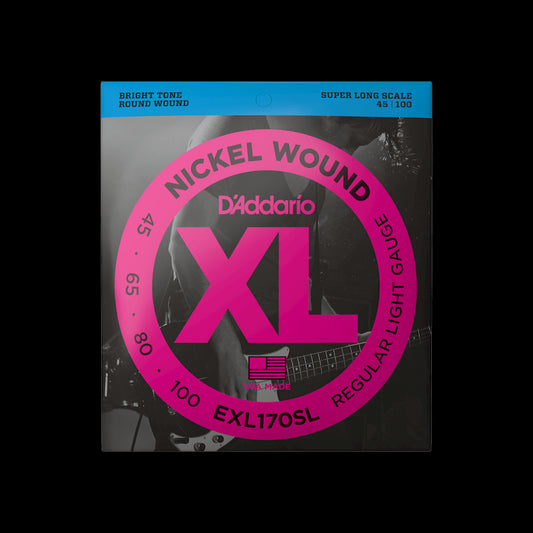 D'Addario EXL170SL XL Nickel Wound SLS Bass Strings - Light