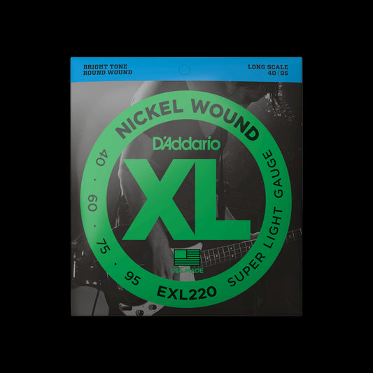 D'Addario EXL220 XL Nickel Wound LS Bass Strings - Super Light