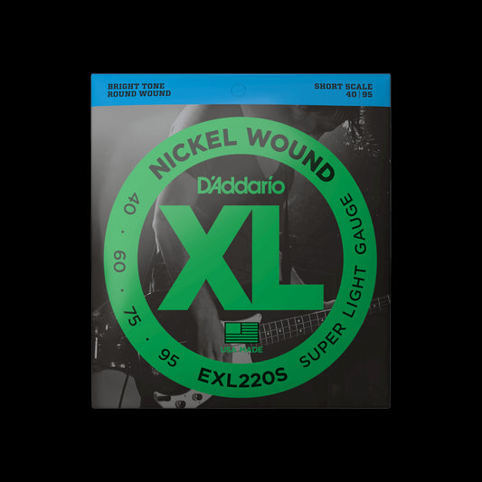D'Addario EXL220S XL Nickel Wound SS Bass Strings - Super Light