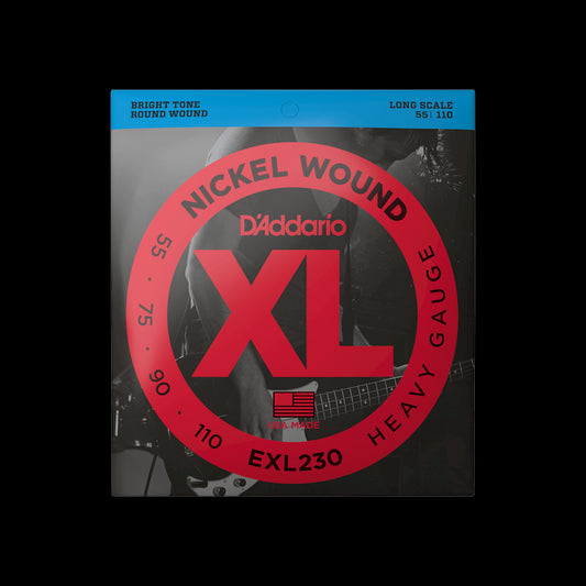 D'Addario EXL230 XL Nickel Wound LS Bass Strings - Heavy