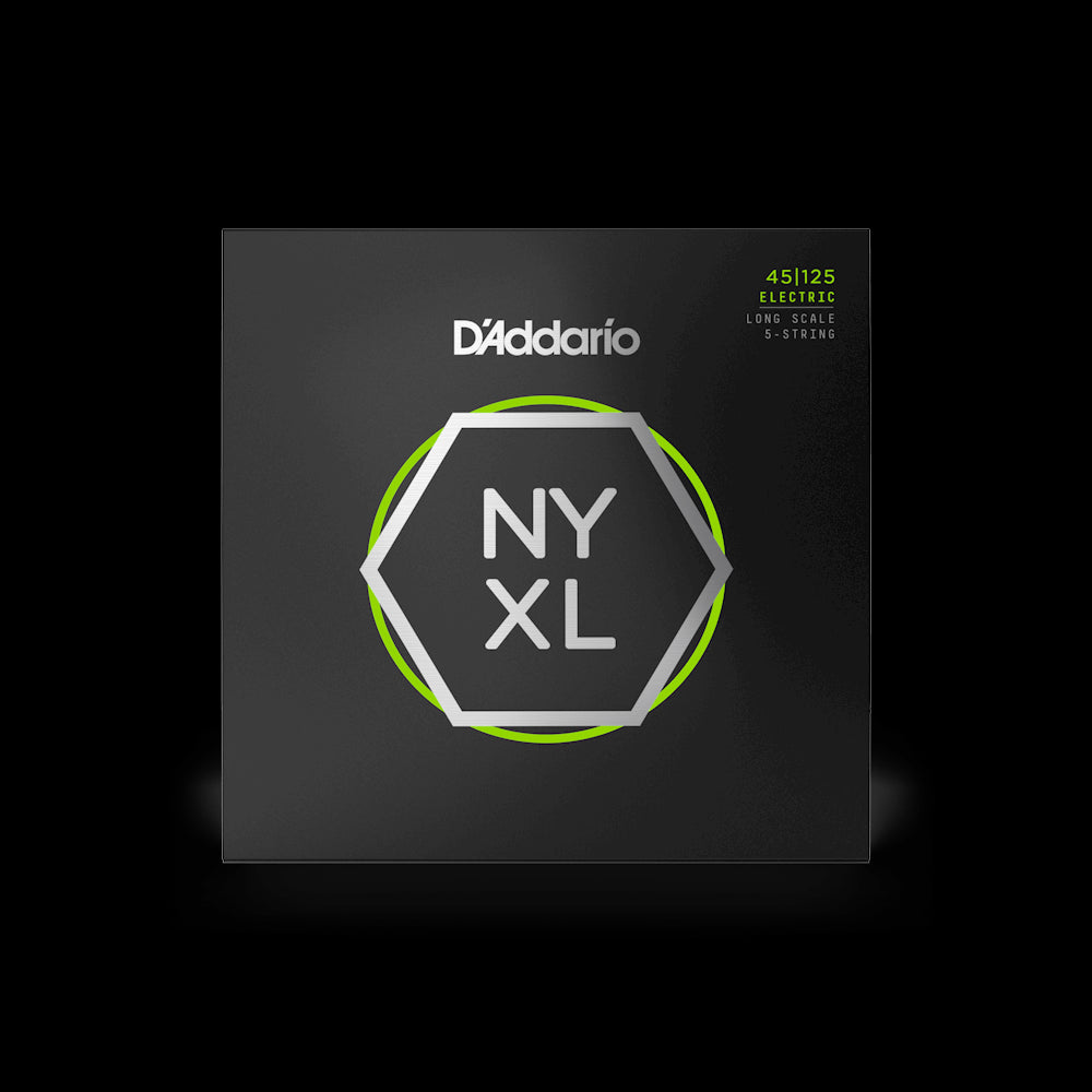 D'Addario NYXL45125 NYXL LS 5-String Bass Strings - Light Top/Medium Bottom