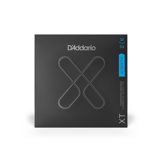 D'Addario XTAPB1253 XT Phosphor Bronze Acoustic Guitar Strings - Light