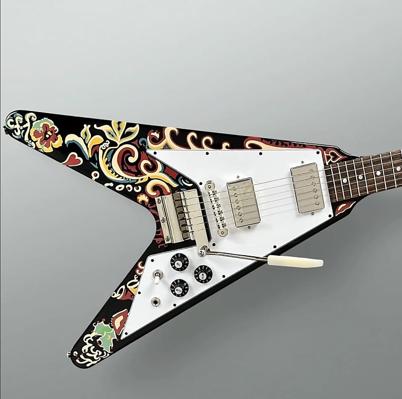 Epiphone Jimi Hendrix "Love Drops" Flying V 2024 - Ebony