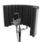 On-Stage ASMS4730 Isolation Shield - Black/Chrome