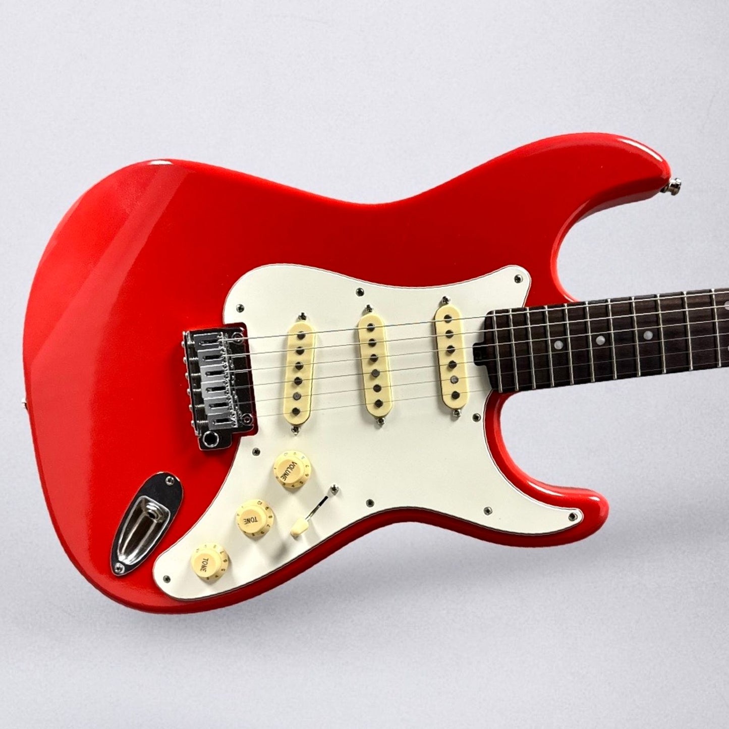 Morgan Electrics Standard Double Cut Pro 2025 - Fiesta Red