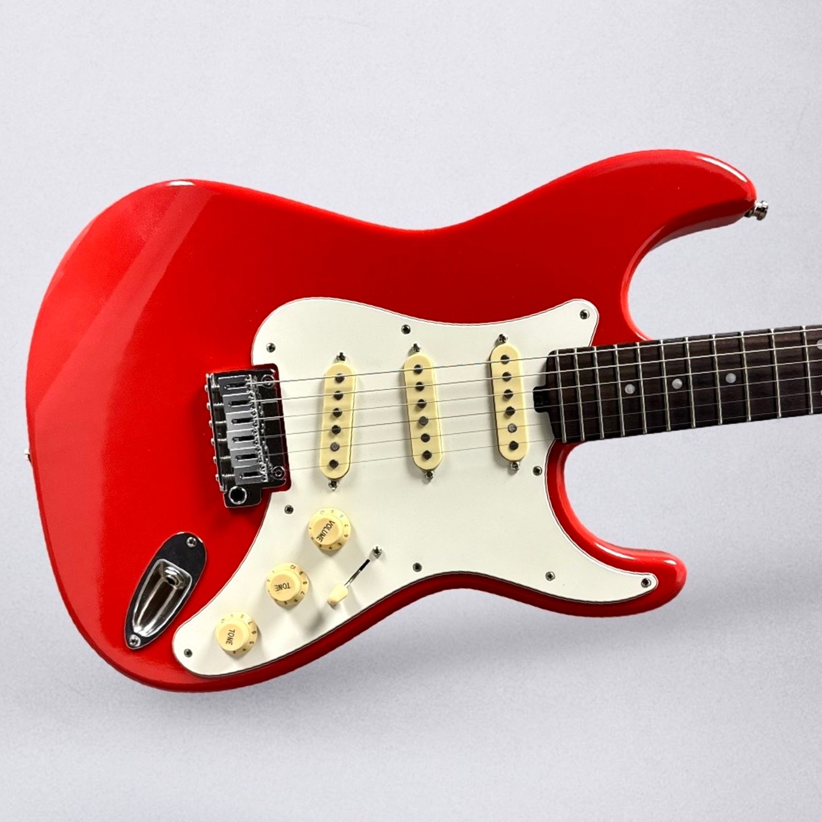 Morgan Electrics Standard Double Cut Pro 2025 - Fiesta Red