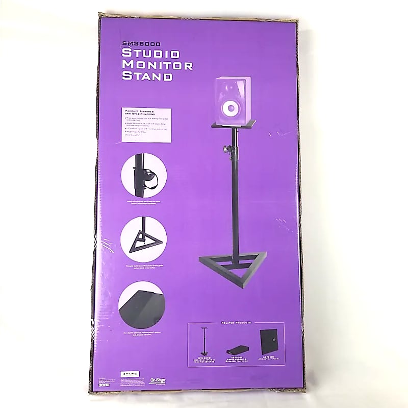 On-Stage SMS6000 Studio Monitor Stands (PAIR)