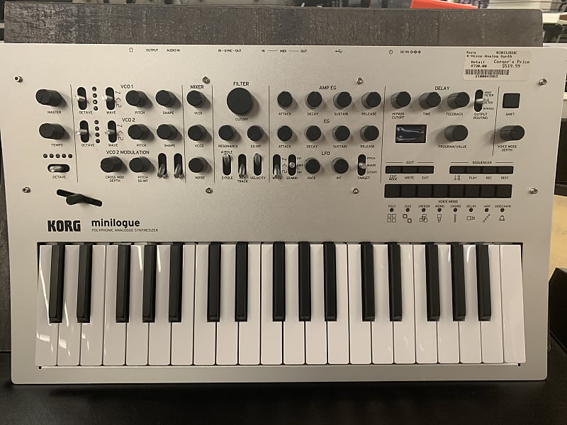 Korg Minilogue 4-voice Analog Polyphonic Synthesizer