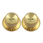 Allparts Gold Reflector Volume Knob Set