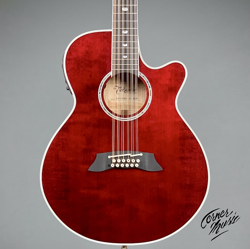 Takamine TSP158C-12 STR -  See-Thru Red