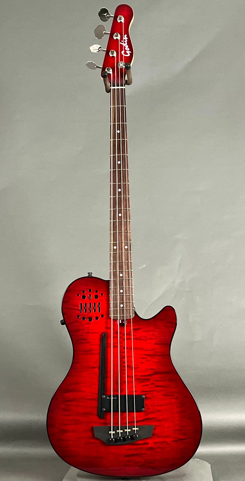 Godin A4 Robert Trujillo Metallica Signature - Transparent Red