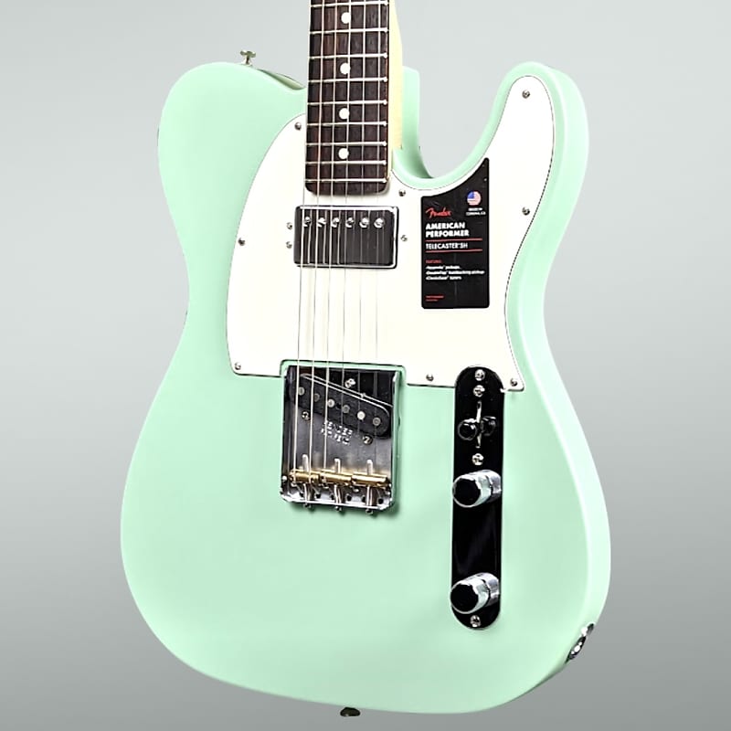 Fender American Performer Telecaster Hum 2022 - Satin Surf Green