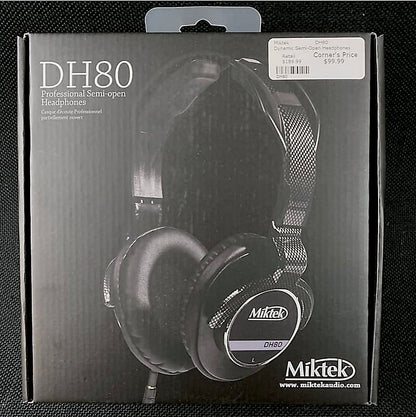 Miktek DH80 Pro Semi-Open Headphones Black