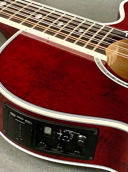 Takamine TSP158C-12 STR -  See-Thru Red