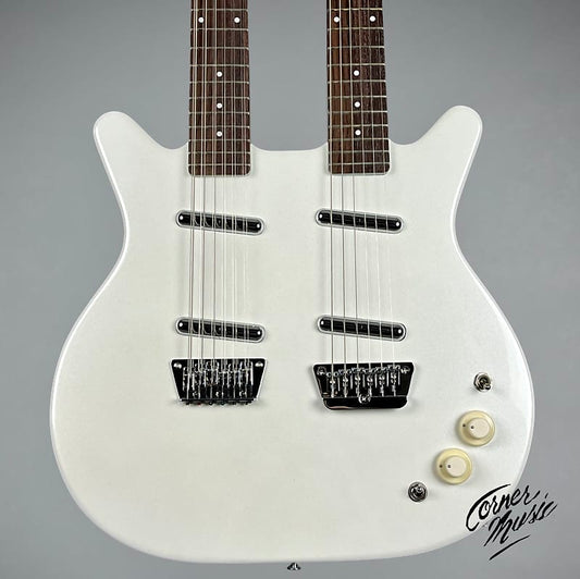 Danelectro Doubleneck 6-String/12-String 2024 - White Pearl