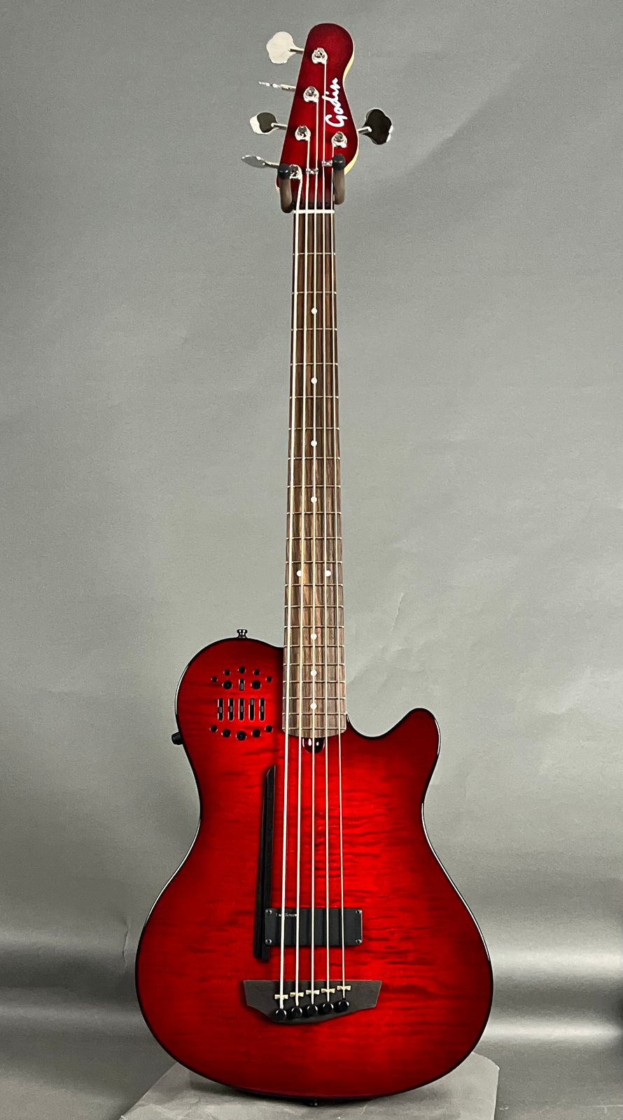 Godin A5 Robert Trujillo Metallica Signature - Transparent Red